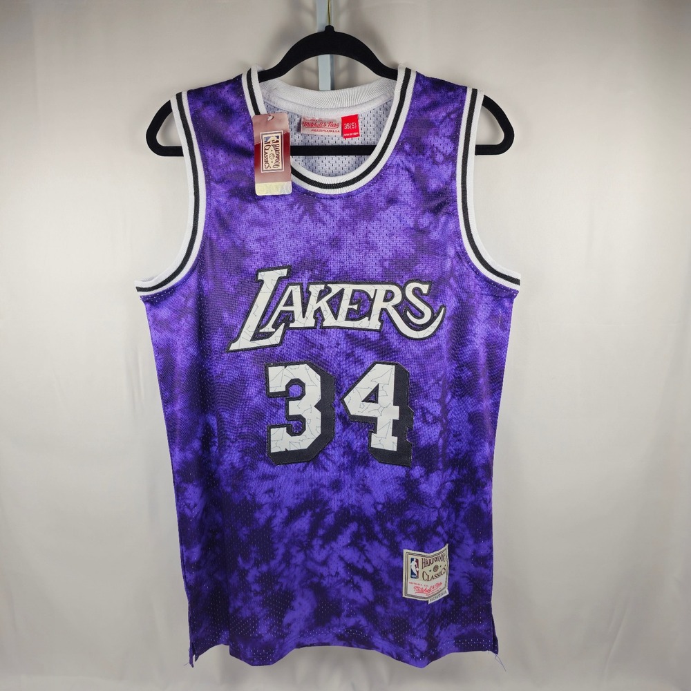 Mens Mitchell & Ness NBA Galaxy Swingman Jersey - LA Lakers '96 Shaquille O'neal